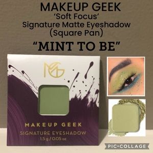 NWT Full Size MAKEUP GEEK Signature Matte Square Eyeshadow “MINT TO BE”